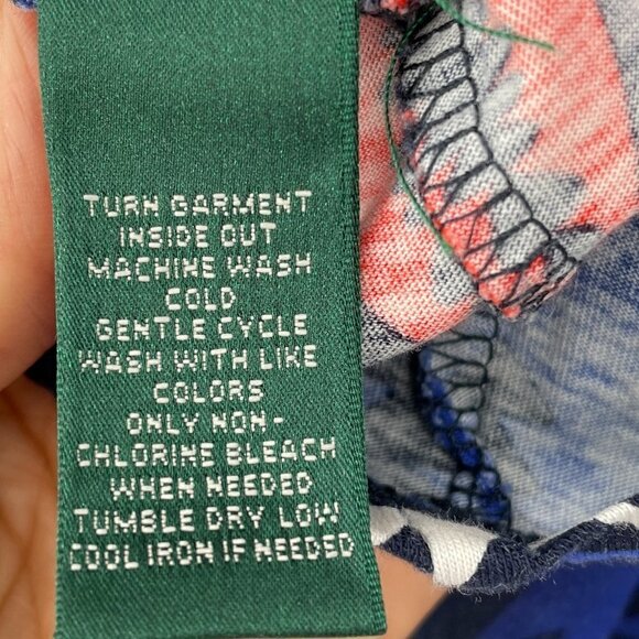 Ralph Lauren LRL Tribal Print Navy Multi-Color Long Sleeve Tee Women's Large - Picture 6 of 6